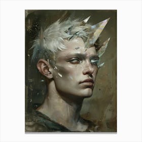 Man With Spikes On His Head Canvas Print