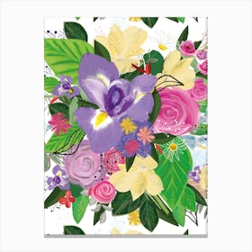 Bouquet Artistic Flower Canvas Print