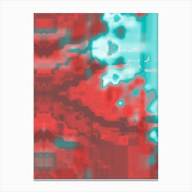 Abstract Red And Blue Canvas Print