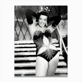 American Actress Jane Russell Vintage Canvas Print