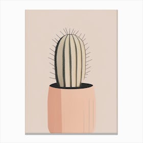 Barrel Cactus Simplicity Canvas Print