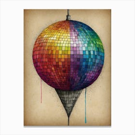 Disco Ball Canvas Print