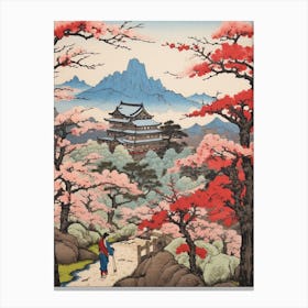Mount Yoshino, Japan Vintage Travel Art 1 Canvas Print