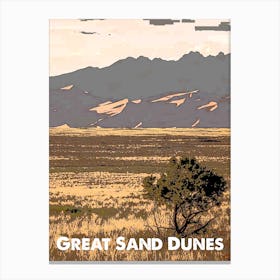 Great Sand Dunes, National Park, Nature, USA, Wall Print, Canvas Print