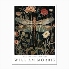 William Morris Print, William Morris Exhibition Print, William Morris Poster, Vintage Wall Art, Textiles Art, Vintage Poster, Dragonfly Art Canvas Print