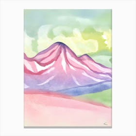 Pink Mountains Canvas Print