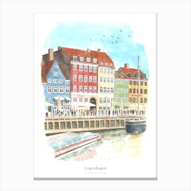 Copenhagen Denmark Canvas Print