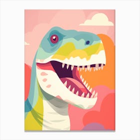 Colourful Dinosaur Tyrannosaurus 4 Canvas Print