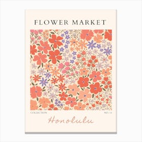 Flower Market 50 Canvas Print