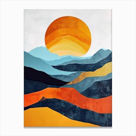 Sunset Minimalism Canvas Print