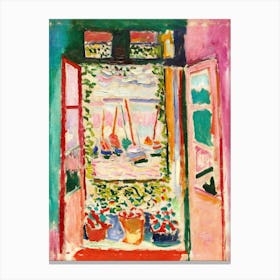 The Open Window, Collioure 1905 by Henri Matisse Gallery Exhibition in Paris, France Print - Abstract Watercolor French Riviera HD High Resolution Canvas Print