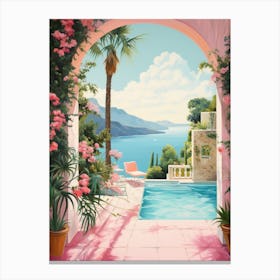 Pink Pool Canvas Print