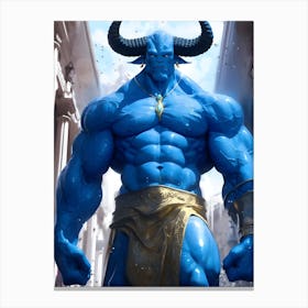 Blue Demon Canvas Print