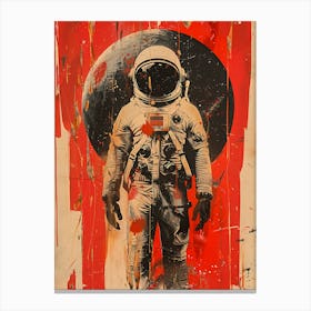 Beautiful Retro Astronaut 4 Canvas Print