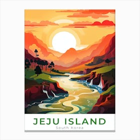 South Korea Jeju Island Travel Canvas Print