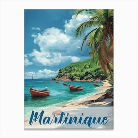 Caribbean Island Martinique Poster Canvas Print