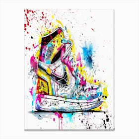 Jordan 1 Off White Sneaker Canvas Print