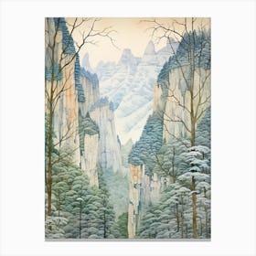 Zhangjiajie National Forest Park China 1 Canvas Print