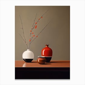 Asian Vases Canvas Print