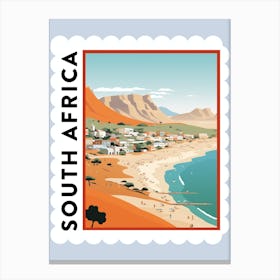 South Africa Travel Stamp Poster Canvas Print