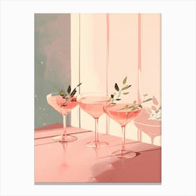 Pink Cocktail 1 Canvas Print