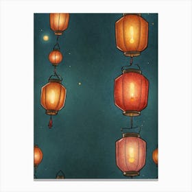 Chinese Lanterns Canvas Print