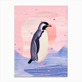 Playful Illustration Of Penguin For Kids Room 6 Canvas Print