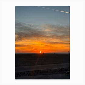 Sunset At The Beach Canvas Print