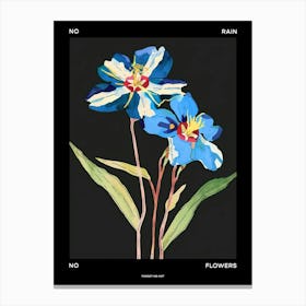 No Rain No Flowers Poster Forget Me Not 3 Canvas Print