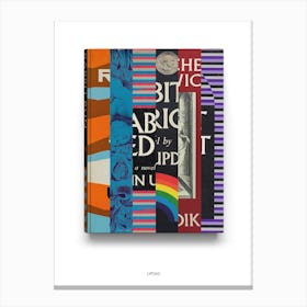 John Updike - Book Lover Abstract Print -First Edition Covers Leinwandbild