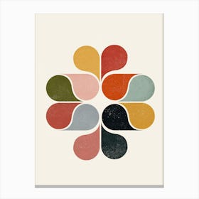 Geometric Flower Canvas Print