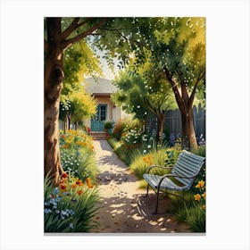 Garden Path 1 Canvas Print