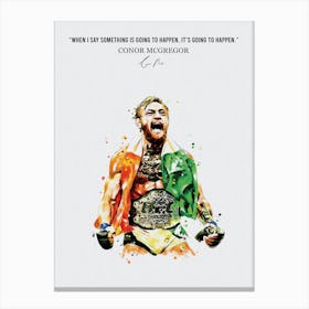 Conor Mcgregor Quotes 6 Canvas Print