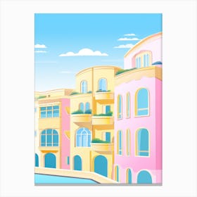 Viareggio, Italy Colourful View 2 Canvas Print