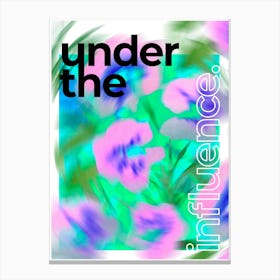 Under The Influence Abstract Art Print Canvas Print