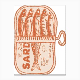 Sardine Canvas Print