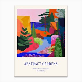 Colourful Gardens Matthaei Botanical Gardens Usa 1 Blue Poster Canvas Print