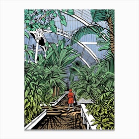 Kew Gardens Palm House The Americas Canvas Print