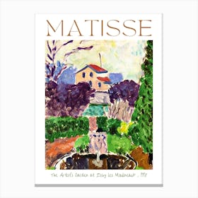 Henri Matisse The Artist's Garden at Issy les Moulineaux 1918 in HD Art Poster Print for Feature Wall Decor - Fully Remastered High Definition Canvas Print