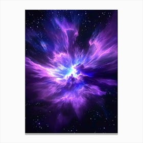 Purple Nebula Canvas Print