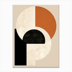 Mid Century Mirage; Abstract Angles Canvas Print