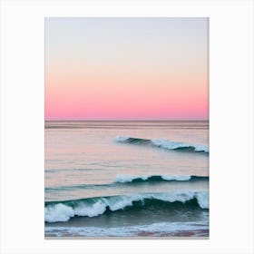 Folly Beach, South Carolina Pink Photography 1 Canvas Print
