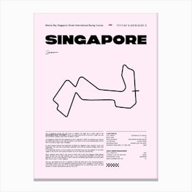 F1 Race Track Singapore Formula 1 Racing Track F1 Merch Formula One F1 Poster Formula 1 Poster F1 Canvas Print