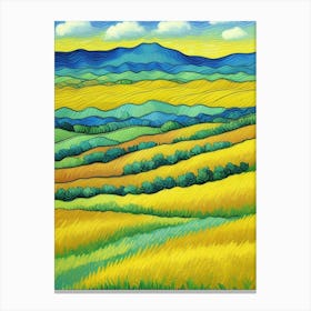 Canola Field Canvas Print