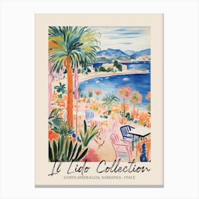 Costa Smeralda, Sardinia   Italy Il Lido Collection Beach Club Poster 1 Canvas Print