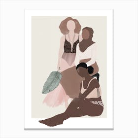 Three Women nr 1 Canvas Print