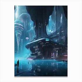 Futuristic City 1 Canvas Print