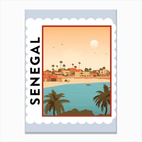 Senegal Travel Stamp Poster Canvas Print