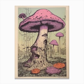 Purple Mushroom 2 Canvas Print