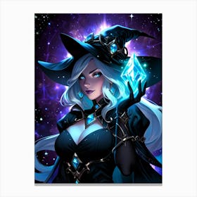 Witch Holding A Crystal Canvas Print